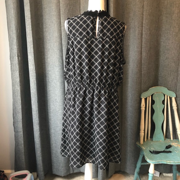 Maurices lace and plaid sleeveless dress - Picture 2 of 5